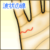 結婚線が波状