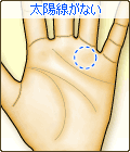 太陽線がない
